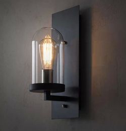 Lámpara de pared Industrial agradable para pasillo, iluminación de vidrio DIY, lámparas de pared interiores artísticas para café en casa