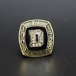 Hall Of Fame Baseball 1905 1928 TY Cobb Team Champions Championship Ring met houten displaydoos Souvenir Mannen Fan Gift 2024