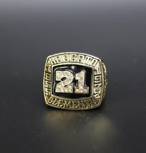 Hall of Fame Baseball 1955 1972 21 Roberto Clemente Team S Ship Ring met houten display box Souvenir Men Fan GIF1343610