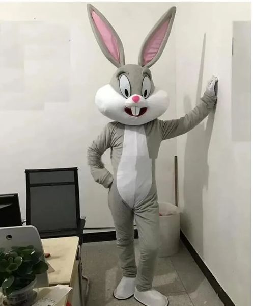 Costume de mascotte de lapin de Pâques d'Halloween, personnage de dessin animé, personnage de carnaval, robe unisexe pour adulte, robe de soirée fantaisie de noël