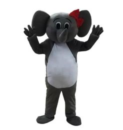 Hallowee éléphant mascotte Costume Top qualité dessin animé thème personnage carnaval adulte unisexe robe noël fête d'anniversaire tenue de plein air