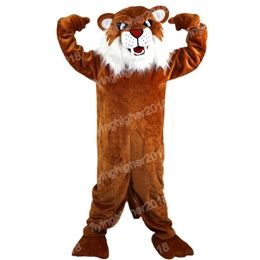 Hallowee Leopard Mascot Mascot Costume Catoon Character Outfit Pak Kerstcarnaval Volwassenen Maat Verjaardagsfeestje Outdoor Outfit