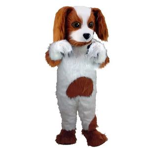 Hallowee Mooie Hond Mascotte Kostuum Top Kwaliteit Cartoon Anime Thema Karakter Carnaval Volwassen Unisex Jurk Kerst Verjaardag Party Outdoor Outfit