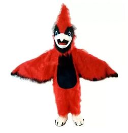 Hallowee Red Eagle Bird Mascotte Kostuum Cartoon Anime thema karakter Carnaval Volwassen Unisex Jurk Kerst Fancy Prestaties Feestjurk