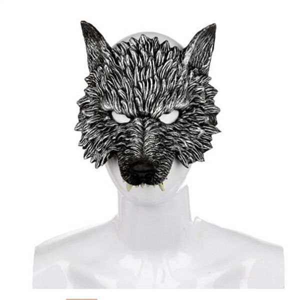 Halloween 3D Masque de loup masques de fête Cosplay horreur Masque de loup Halloween fête décoration accessoires GC14122619