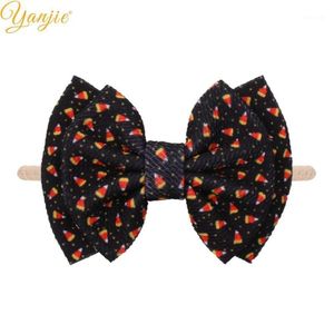 Halloween 6 '' Hair Bows Bande Nylon Bandeau Filles 2020 Nouveau Festival Festival Ghost Hair Bands Enfants Turban Head Wrap Accessoires1