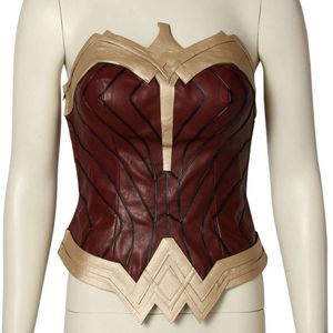 Halloween Adult Carnival Wonder Girl Diana Prince Cosplay Armor de cofre Heroine Sexy Top Hero Accesorios