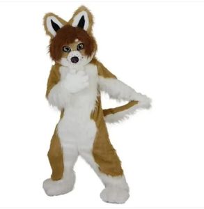 Halloween taille adulte meilleur Priceox chien loup fourrure mascotte costumes enfant complet fourrure costume Furries Anime Digitigrade Costume jambes pliées ange Dragon mascotte