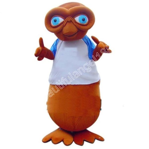 Halloween Alien Cool dessin animé Costumes de mascotte Simulation de qualité supérieure thème de dessin animé personnage carnaval unisexe adultes tenue de fête de Noël costume