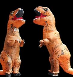 Halloween en kerst volwassen dinosaurus T Rex kostuum Jurassic World Park Blowup dinosaurus opblaasbaar kostuum feest mascotte kostuum T1983993