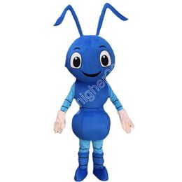 Costume de mascotte de fourmi d'Halloween unisexe, personnage de dessin animé, personnage de carnaval, robe de fête de noël pour hommes et femmes