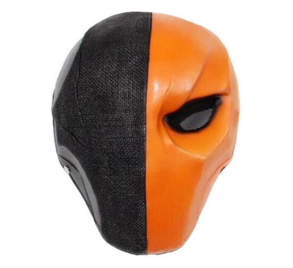 Halloween Arrow Saison Deathstroke Masques Full Face Masquerade Deathstroke Cosplay Costume accessoires Terminator Resin Death Knell Mask 2034234