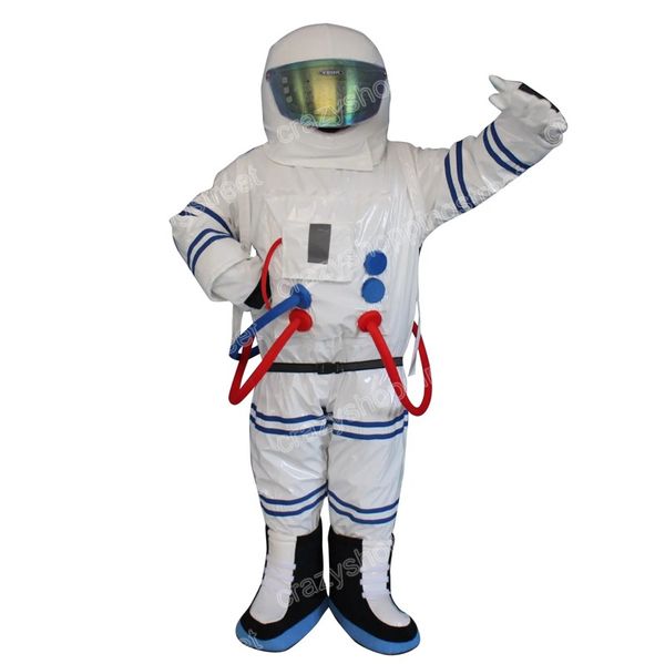 Disfraz de mascota de astronauta de Halloween Trajes de personajes de dibujos animados de alta calidad Trajes de vestido de carnaval de Navidad Tamaño para adultos Fiesta de cumpleaños Traje al aire libre