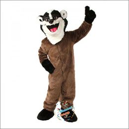 Halloween Badger Mascot Costumes Cartoon de haute qualité tenue de personnage Carnival Adults Taille de Noël Fête de carnaval