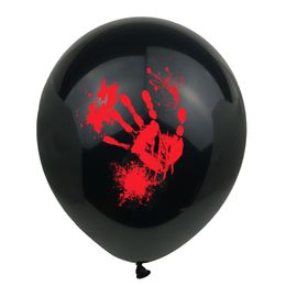 Halloween Balloon Printing Pumpkin Blood Handprint Latex Balloon 12 pouces 2 8g Printing Balloon Party Decoration 203C