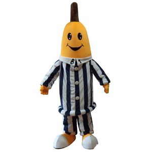 Costume de mascotte de bananes d'Halloween de qualité supérieure personnaliser le personnage de thème d'anime de dessin animé Taille adulte Carnaval Noël Robe de soirée fantaisie