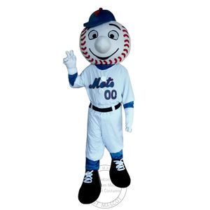 Costume de mascotte de Baseball d'halloween, personnage de dessin animé, Costumes fantaisie de fête de carnaval de noël, tenue pour adultes