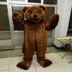 Halloween Bear Mascot Costume de haute qualité Personnalisez le thème d'anime de dessins animés de taille adulte Carnaval Fancy Dishy