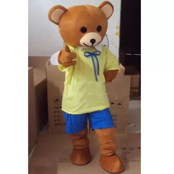 Halloween Bear Costume Mascotte Qualité Personnalisez le thème de l'anime de dessin animé Personnage Taille adulte Carnaval Christmas Carnaval Fantaisie