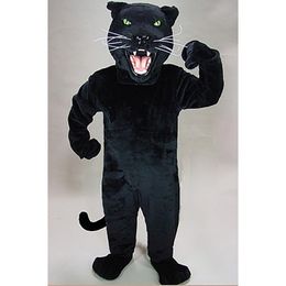 Halloween BLACK PANTHER Costume de mascotte Lapin de Pâques Costume en peluche thème déguisement Publicité Costume de fête d'anniversaire Tenue