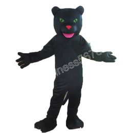 Costumes de mascotte de panthère noire d'Halloween Costumes de personnage de dessin animé de haute qualité