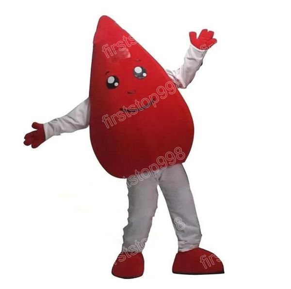 Halloween Blood Drop Mascot Costume Cartoon Anime Thème du thème Unisexe Adultes Taille Advertising Props Party Party Outdoor Tinet