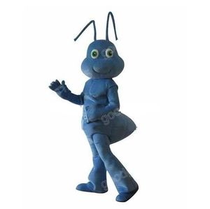 Halloween bleu fourmi mascotte Costumes robe de fête de noël personnage de dessin animé carnaval publicité fête d'anniversaire habiller Costume unisexe