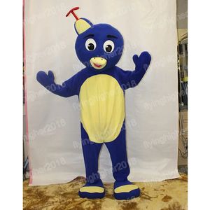 Halloween Blue Bird Mascot Costume Unisexe Cartoon Anime THEME MENSE Men de carnaval Femmes Habille de Noël Performance de Noël Robe de fête