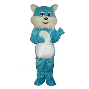 Halloween Blue Cat Mascot Costume de haute qualité Cartoon Thème du thème Carnival Adults Size Christmas Birthday Party Fancy Ten et