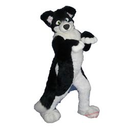 Halloween Border Collie Husky Chien Costume De Mascotte Personnage De Dessin Animé Tenues Costume De Noël Carnaval Unisexe Adultes Carnaval Robe De Fête D'anniversaire