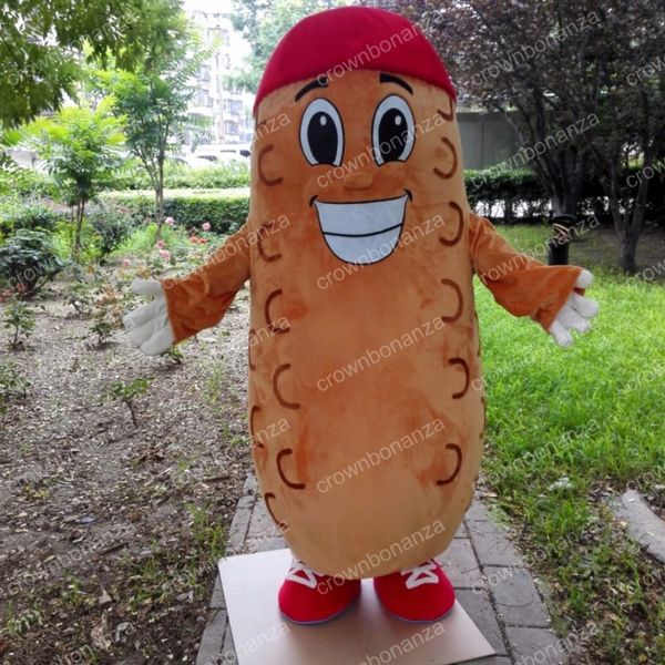 Halloween Bread Mascot Costume Cartoon de haute qualité Personnage à thème Anime Adultes Taille Christmas Carnaval Birthday Party Outdoor Tenue