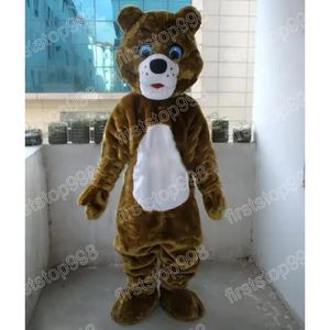 Halloween Brown Bear Mascot Costume Cartoon Anime Thème du thème Unisexe Adults Taille Advertising Access