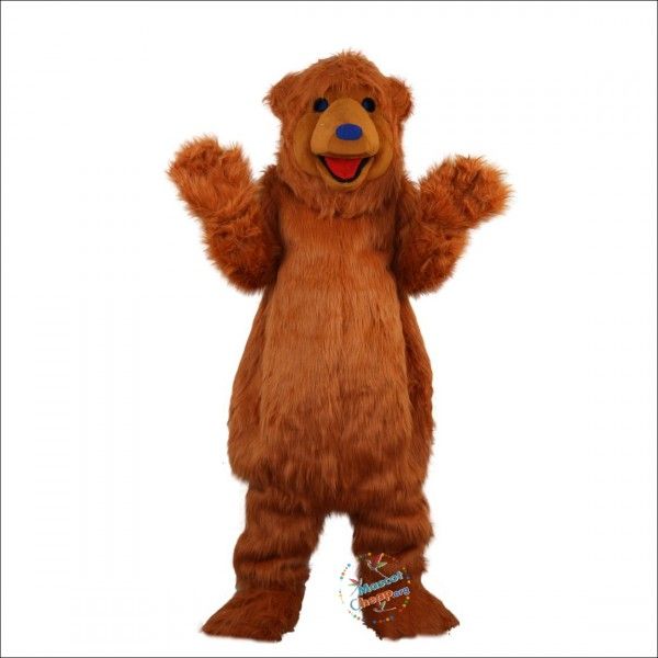 Costume de mascotte d'ours brun d'Halloween pour le personnage de dessin animé de fête, vente de mascotte, livraison gratuite, personnalisation du support
