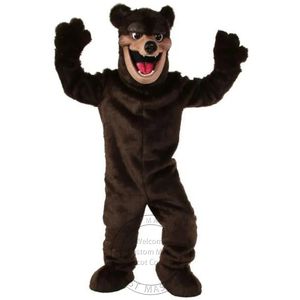 Costumes de mascotte d'ours brun d'halloween costume de personnage de dessin animé tenue de fête en plein air de noël taille adulte vêtements de publicité promotionnelle