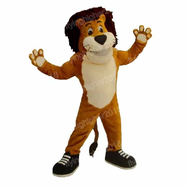 Halloween Brown Lion Mascot Costume Cartoon Anime THEME MODÈME CARNIVAL ROBLE DE CHAXID