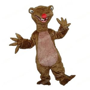 Halloween Brown Sloth Mascot Costuums Carnival Hallowen Gifts Unisex volwassenen Fancy Party Games Outfit Holiday Celebration Catoon Character Outfits