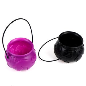 Halloween Candy Buckets Pumpkin Bucket Skull Witch Candy Holder Pot Halloween Kids Truc or Treat Props Halloween Party Cauldron