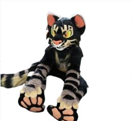 Halloween Cheetahs Cat Dog Fox Fursuit Teen Costumes Child Full Furry Suit Mascot