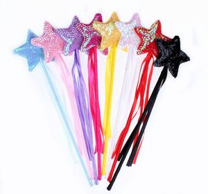 Halloween Kinderdag Pailletten Magic Wand Pentagram Party Masquerade Handcuffs Angel Stick Magic Wand Star Fairy Stick Hot Sell