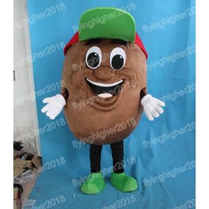 Halloween Chocolate Bean Mascot Costume Cartoon Anime Thème personnage Carnaval Adult Unisexe Robe de Noël Fête d'anniversaire