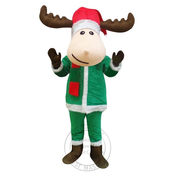 Halloween Weihnachten Hirsch Maskottchen Kostüm für Party Cartoon Charakter Maskottchen Verkauf kostenloser Versand Unterstützung Anpassung