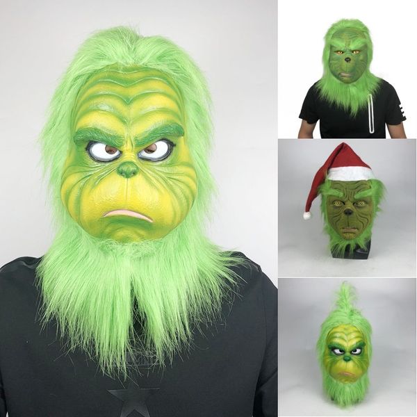 Halloween Christmas Party Cosplay Masks Deluxe Latex Comedy Film Vismas Carnival Full Face Face Masquerade Masque