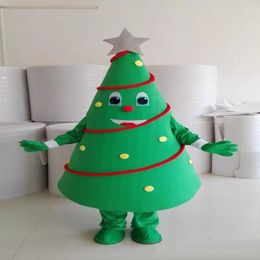 Costume de mascotte d'arbre de Noël d'Halloween de haute qualité Personnaliser le personnage de thème d'anime de dessin animé Taille adulte Fête d'anniversaire de Noël Tenue fantaisie