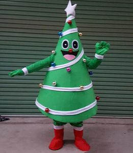 Costume de mascotte d'arbre de Noël d'Halloween Personnage de thème animé de dessin animé de haute qualité Costumes de fantaisie de fête de carnaval de Noël Tenue adulte