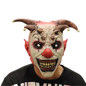 Máscara de payaso de Halloween máscara de látex de cabeza completa del diablo del diablo para adolescentes y adultos