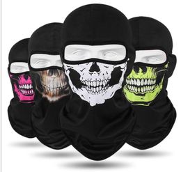 Halloween Cosplay Bicycle Ski Skull Paintball Mask Full Face Camo Masks Ghost Scarf Bandana Warmer Party Hoofdband Magic Turban Bal7954379