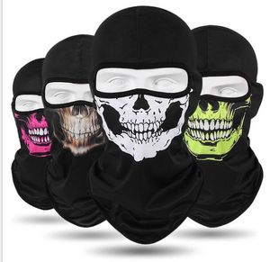 Halloween Cosplay Bicicleta Esquí Cráneo máscara de paintball Cara completa camo Máscaras Fantasma Bufanda Bandana Calentador Fiesta diadema Mágico Turbante pasamontañas