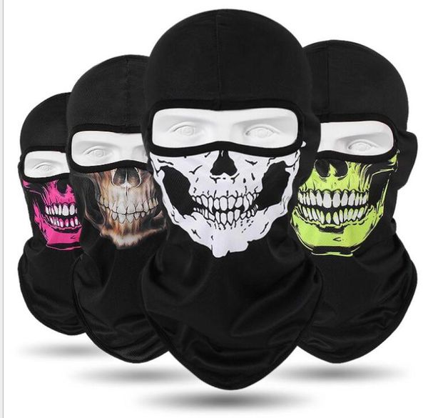 Halloween Cosplay Vélo Ski Crâne masque de paintball masque complet camo Masques Fantôme Écharpe Bandana Warmer Party bandeau Magique Turban bal6511652