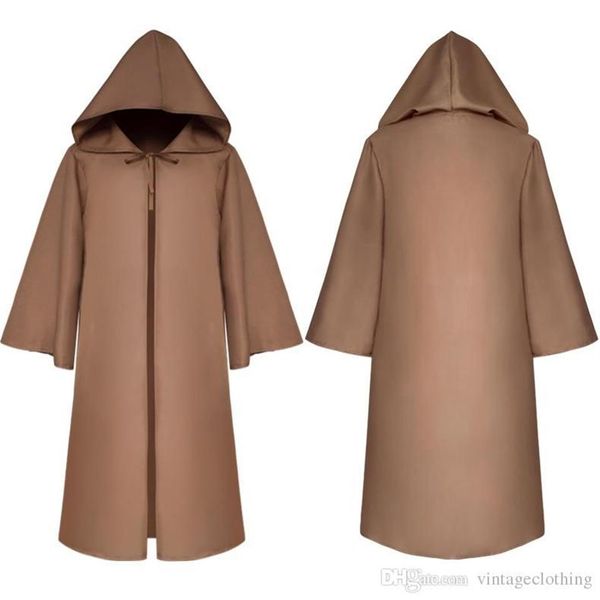 Costume de Cosplay d'Halloween, Cape à capuche noire, blanche et rouge, Cape de mort effrayante pour enfants et adultes, S-2XL3144