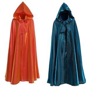Cape de Cosplay d'halloween, Costume de fête, longue robe fantaisie de magicien pour adulte, vêtements de Cape médiévale Vinatge